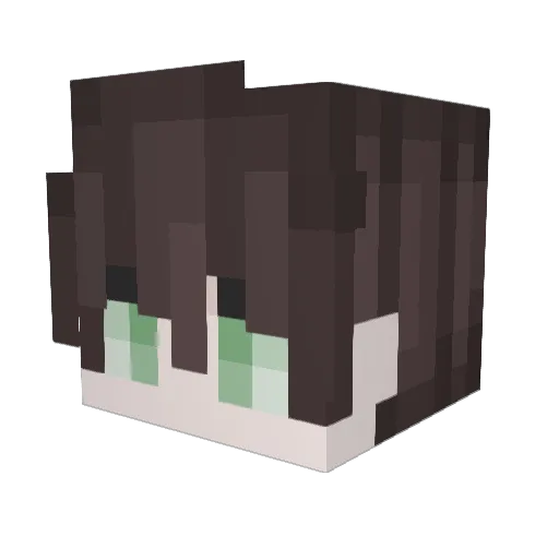 BeSad Minecraft avatar head, 3D render