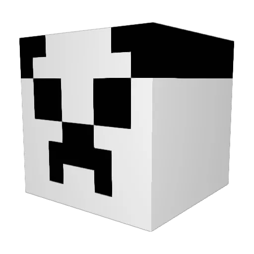 BeSurprised Minecraft avatar head, 3D render