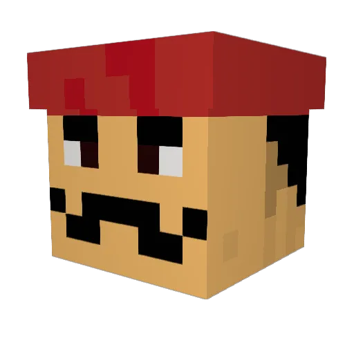BeTeR_Ali Minecraft avatar head, 3D render