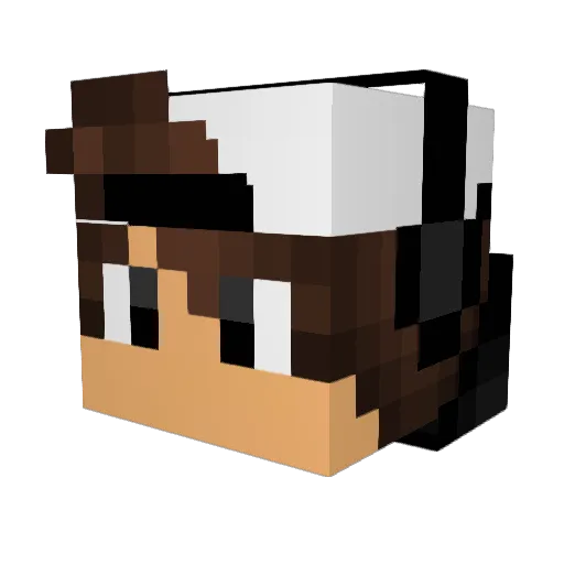 BeTheBest1 Minecraft avatar head, 3D render