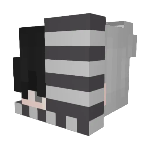 BeUmeXD Minecraft avatar head, 3D render