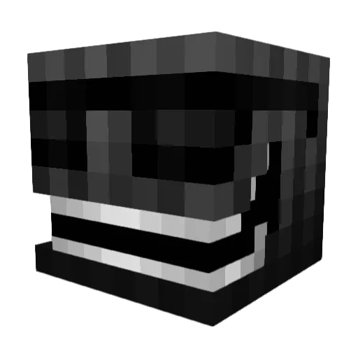 BeUqs Minecraft avatar head, 3D render