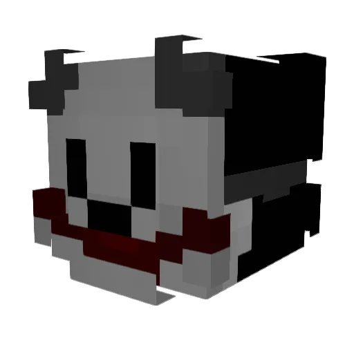 BeWhoYouAre Minecraft avatar head, 3D render