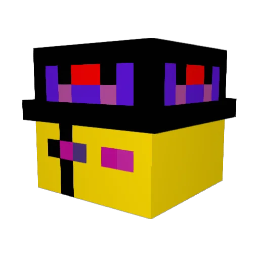 BeXzkk Minecraft avatar head, 3D render