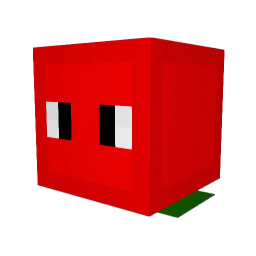 BeZiowy Minecraft avatar head, 3D render