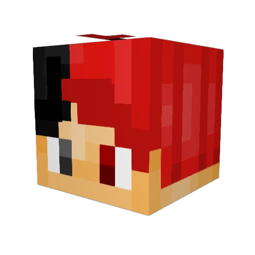 Be_made Minecraft avatar head, 3D render