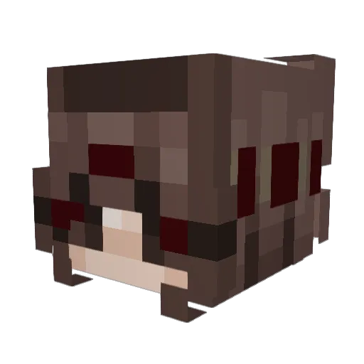 Bea2742 Minecraft avatar head, 3D render