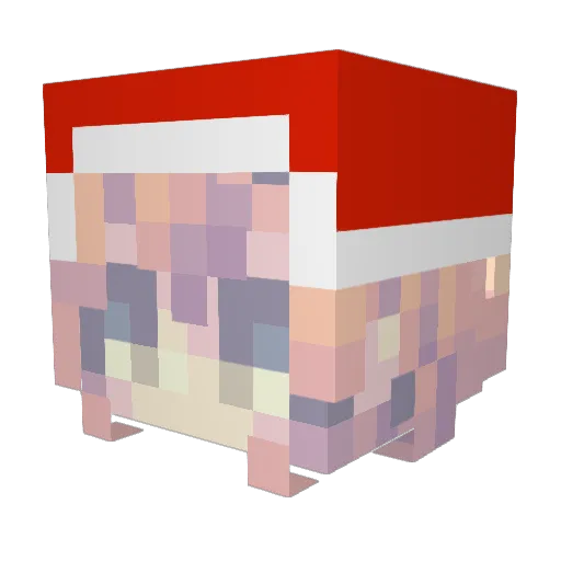 BeaLale Minecraft avatar head, 3D render