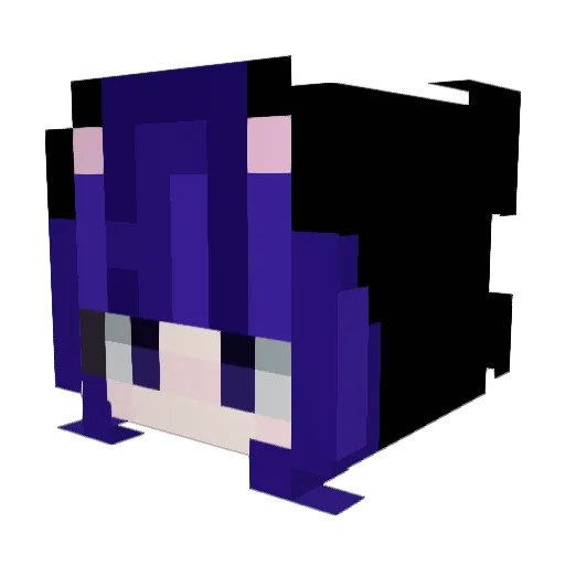 BeaNeaXP Minecraft avatar head, 3D render