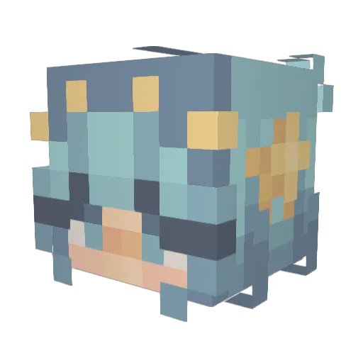 Bea_2002 Minecraft avatar head, 3D render