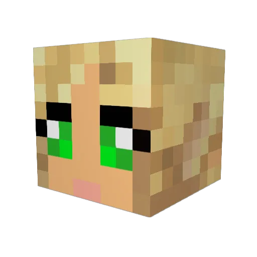 Bea_chann Minecraft avatar head, 3D render