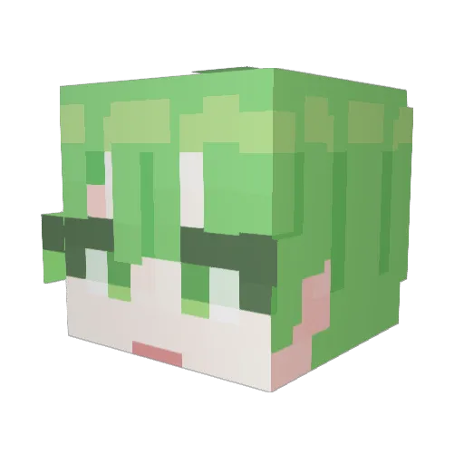 Bea_n_1127 Minecraft avatar head, 3D render