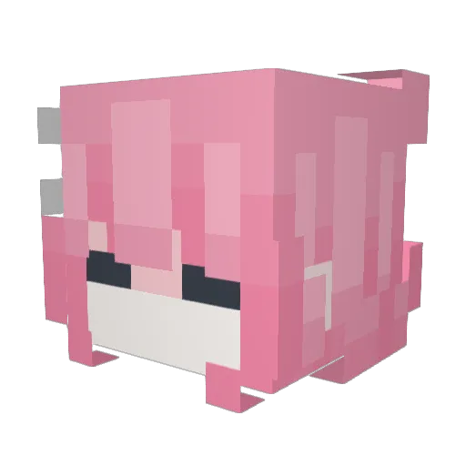 Bea_x3 Minecraft avatar head, 3D render