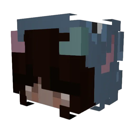 Beaa09 Minecraft avatar head, 3D render