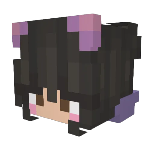 Beaaa_ Minecraft avatar head, 3D render