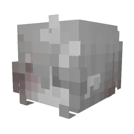 Beabadoobee_ Minecraft avatar head, 3D render