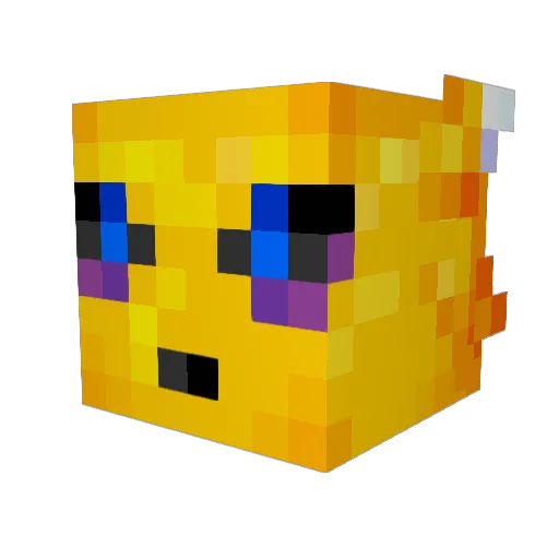 Beabo Minecraft avatar head, 3D render