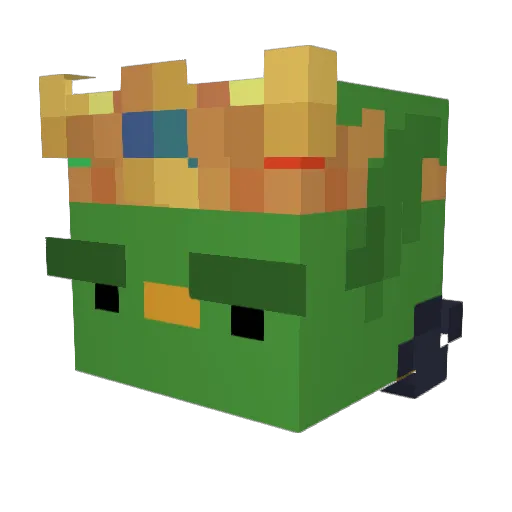 Beabu5 Minecraft avatar head, 3D render