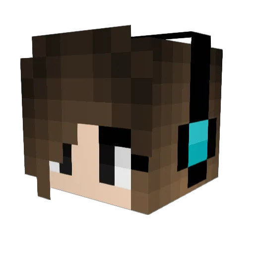 Beachbabe10 Minecraft avatar head, 3D render