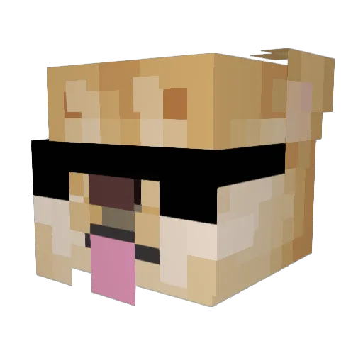 BeachyGames Minecraft avatar head, 3D render