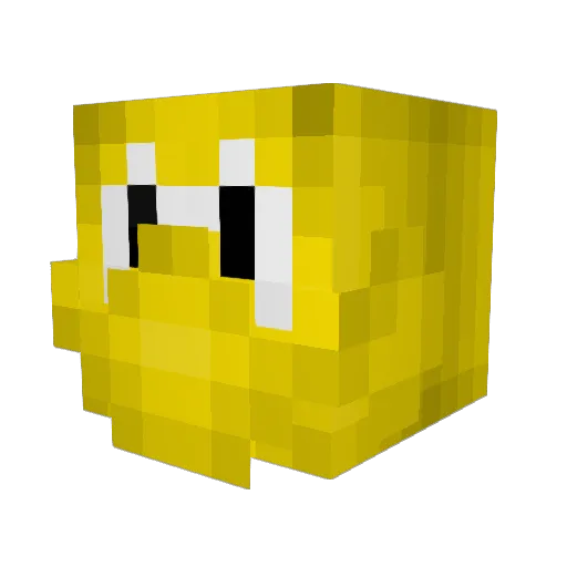 BeaconTV Minecraft avatar head, 3D render
