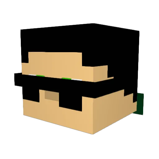 Beacon_Crafter Minecraft avatar head, 3D render