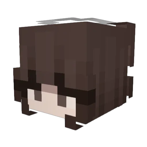 Beacska Minecraft avatar head, 3D render