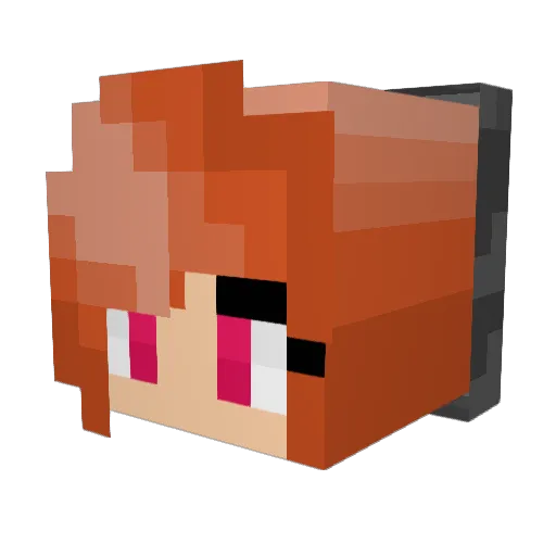Beadily_10 Minecraft avatar head, 3D render