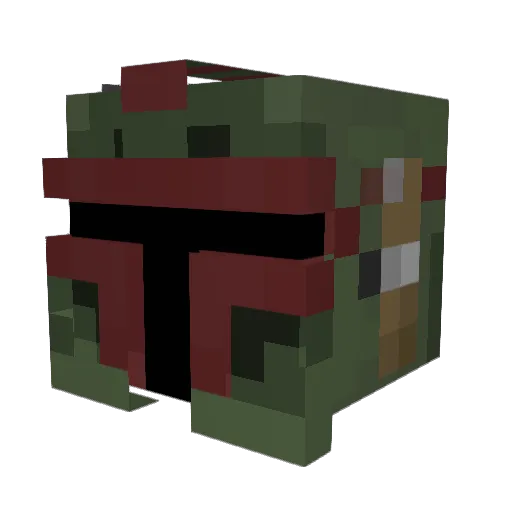 Beady123 Minecraft avatar head, 3D render