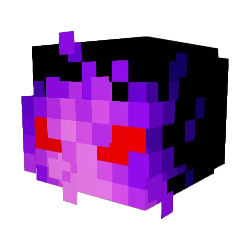 BeadyPea Minecraft avatar head, 3D render