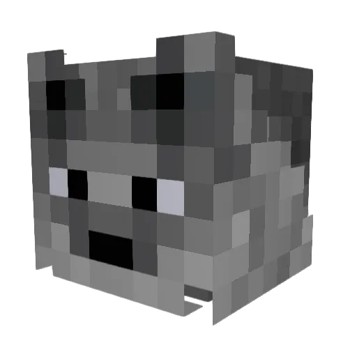 Beaglerush Minecraft avatar head, 3D render