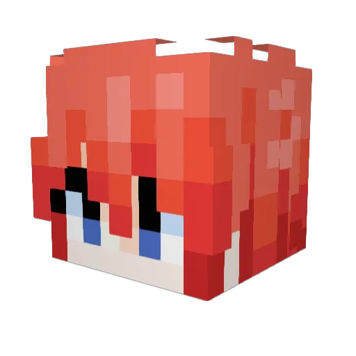 Beaglexx Minecraft avatar head, 3D render