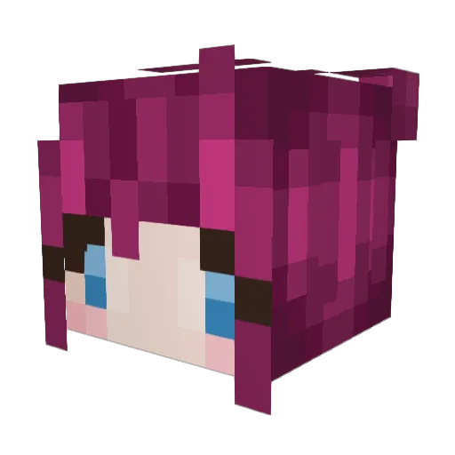 BeahSin Minecraft avatar head, 3D render