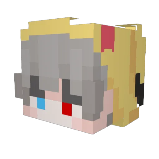 BeahburgBandit Minecraft avatar head, 3D render