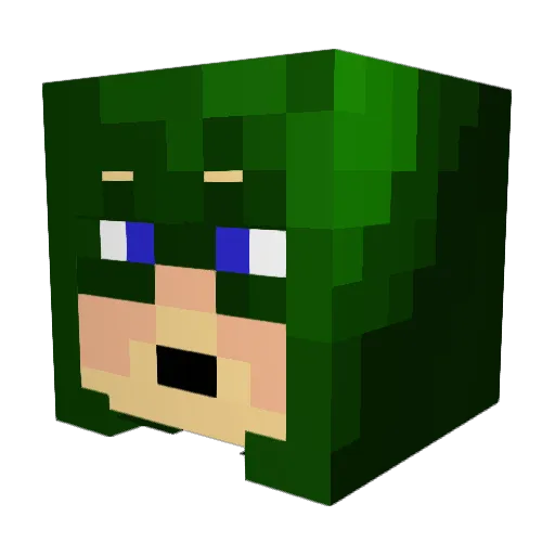 BeakY91 Minecraft avatar head, 3D render