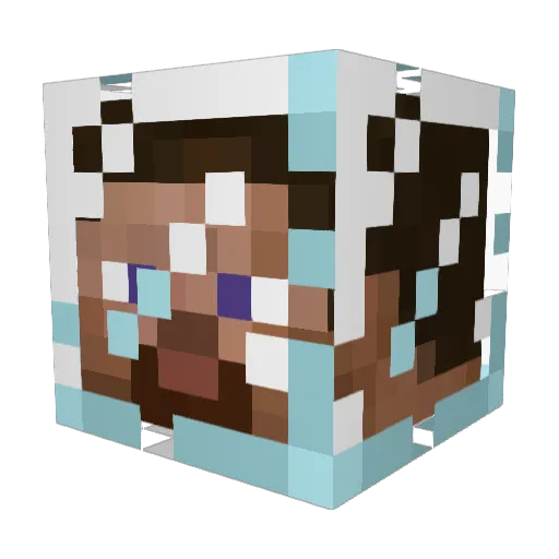 Bealish Minecraft avatar head, 3D render