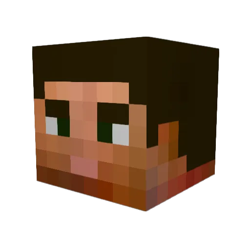 Beam27 Minecraft avatar head, 3D render