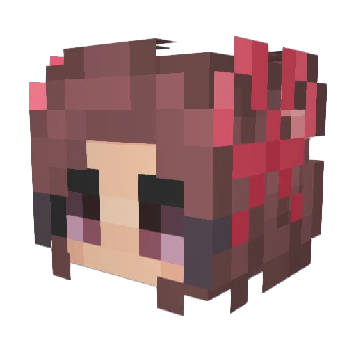 Beama123 Minecraft avatar head, 3D render