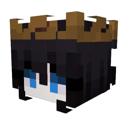 BeamedByKhaosLOL Minecraft avatar head, 3D render