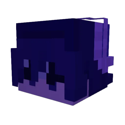 Beamedbyviso Minecraft avatar head, 3D render