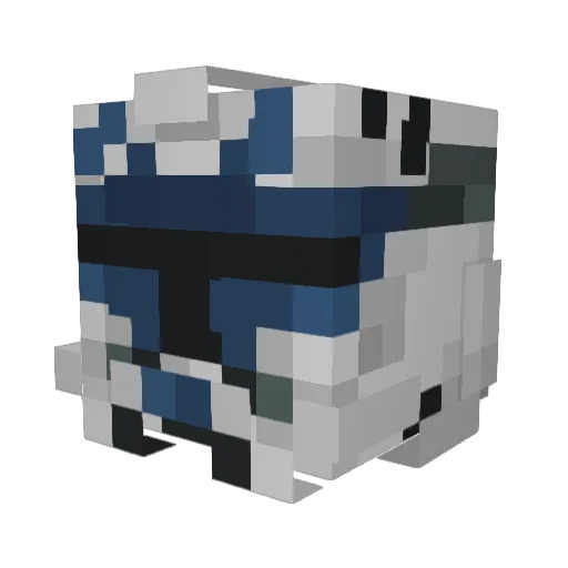 Beamest Minecraft avatar head, 3D render