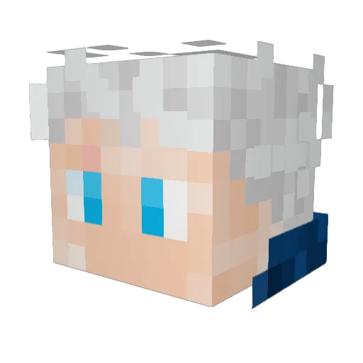 BeamierClamp880 Minecraft avatar head, 3D render