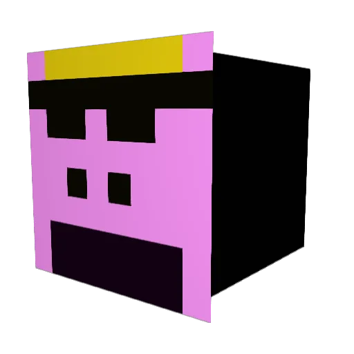 Bean2401 Minecraft avatar head, 3D render