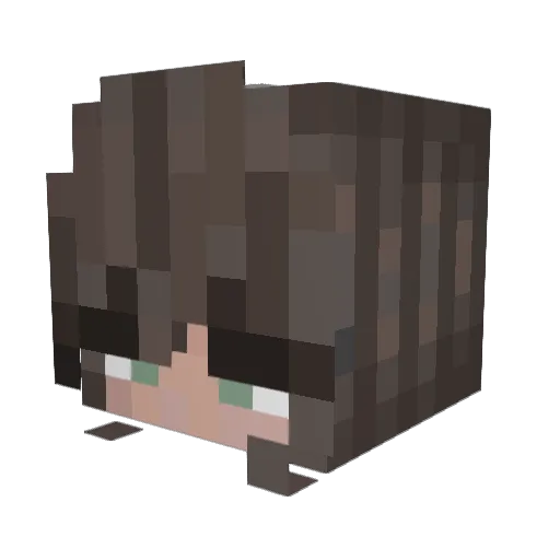 BeanBB23 Minecraft avatar head, 3D render