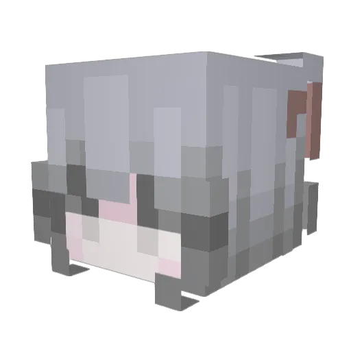 BeanBagxx Minecraft avatar head, 3D render