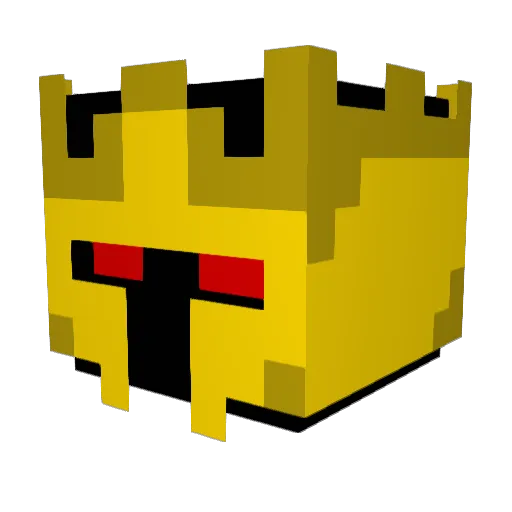 BeanBash Minecraft avatar head, 3D render
