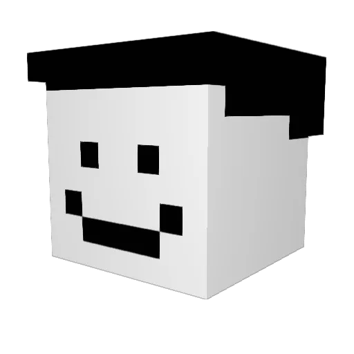 BeanCollector25 Minecraft avatar head, 3D render