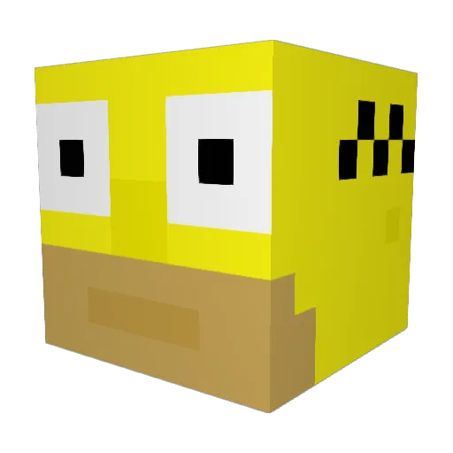 BeanCrusher7 Minecraft avatar head, 3D render