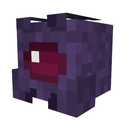 BeanEndermite Minecraft avatar head, 3D render