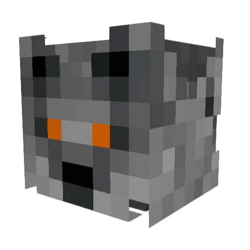 BeanJam_Prime Minecraft avatar head, 3D render